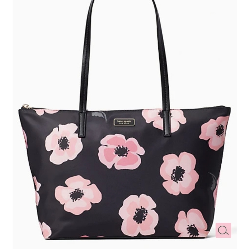 NWT♠️ Kate Spade ♠️ Zip Tote in Black/Multi